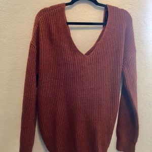 Forever 21 super cute twist back sweater!